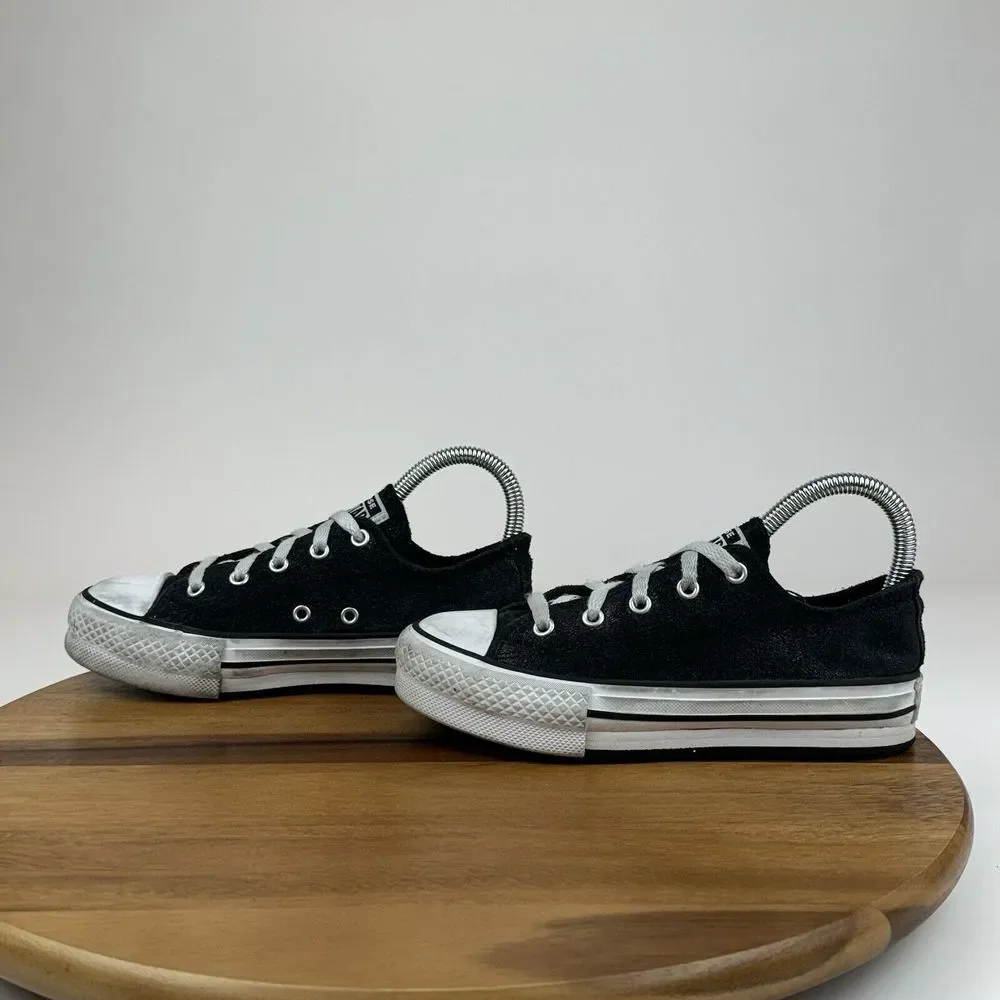 Big Kids Converse CTAS Lift Platform Shiny Suede Sneakers Shoes Size 2‎ Y